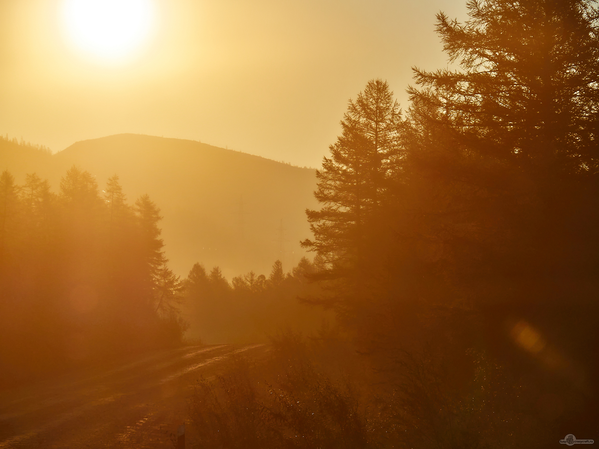 My beautiful Kolyma (summer) - My, Kolyma, Landscape, Summer, Longpost, River, Mountain river, Mountain road, Fog, Forest, Taiga, dawn, The sun