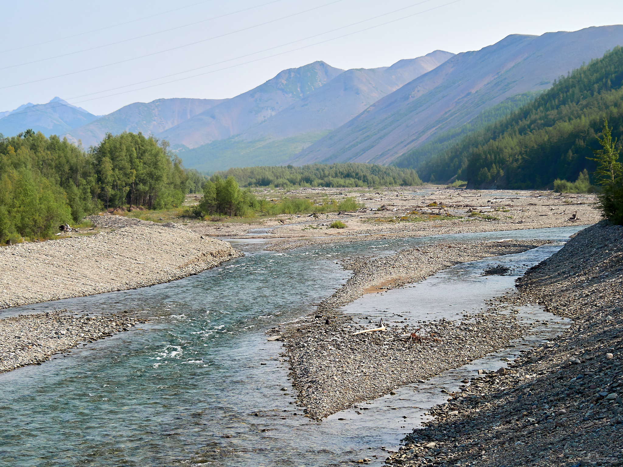 My beautiful Kolyma (summer) - My, Kolyma, Landscape, Summer, Longpost, River, Mountain river, Mountain road, Fog, Forest, Taiga, dawn, The sun