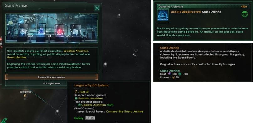 Stellaris Dev Diary - Archive Construction and Collection Showcase - Computer games, Paradox Interactive, Translation, Стратегия, Stellaris, Space, Space simulator, Text, Longpost, Development Diary