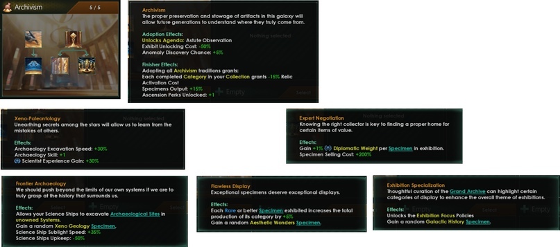 Stellaris Dev Diary - Archive Construction and Collection Showcase - Computer games, Paradox Interactive, Translation, Стратегия, Stellaris, Space, Space simulator, Text, Longpost, Development Diary