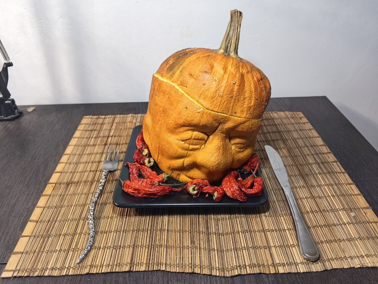 Frank's Head Baked with Giant Onion - My, Vegetables, Pumpkin, Recipe, Cooking, Men's cooking, Kripota, Video, Vertical video, Longpost