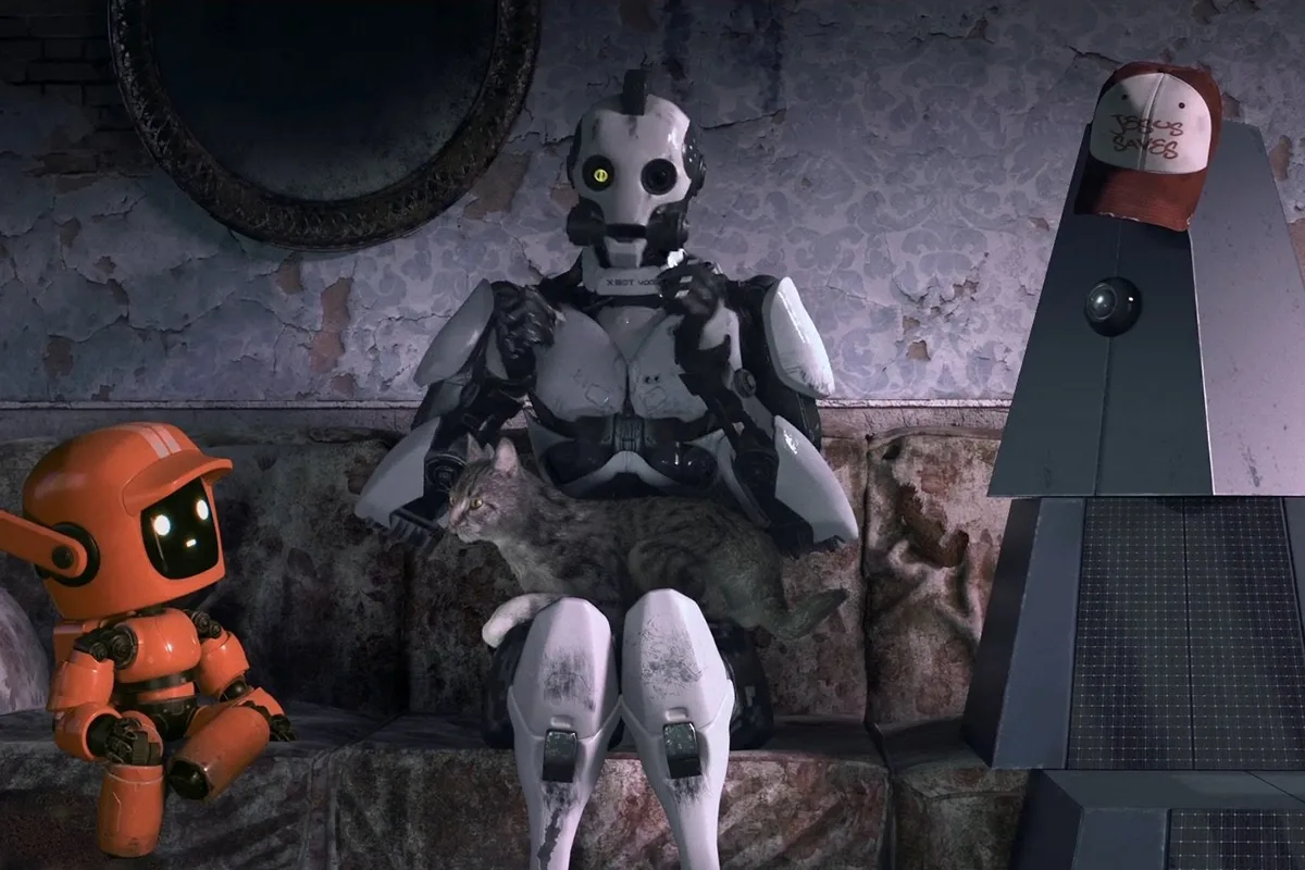 Love, Death & Robots|Three Robots|2019 - My, Movies, Serials, Netflix, Foreign serials, cat, Robot, Love, Death, Character, Scenario, Video, Youtube, Longpost, Negative