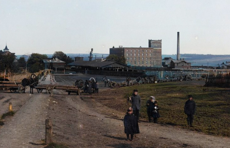 Amazing and interesting photographs of the Moscow region from the times of pre-revolutionary Russia. 20 colorized photographs. Part II - My, Historical photo, Old photo, History, Local history, Cities of Russia, Colorization, 19th century, 20th century, Moscow region, Российская империя, Zaraysk, Kolomna, Yegoryevsk, Odintsovo, Podolsk, Serpukhov, Longpost