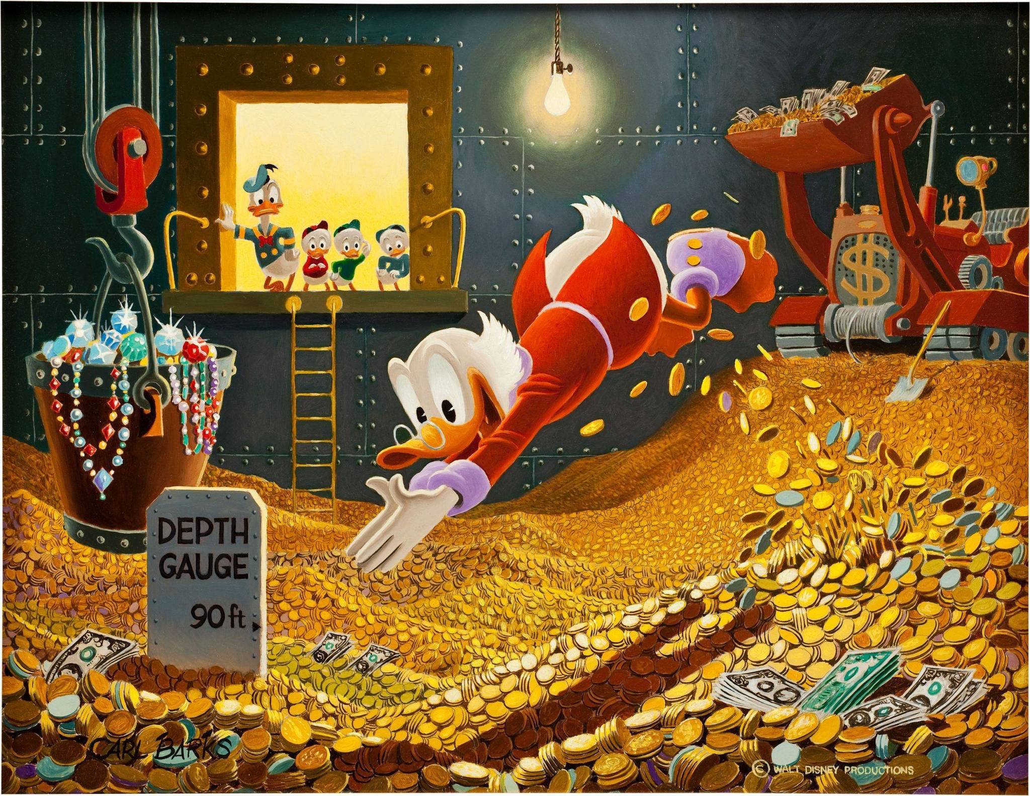 The right pool - Scrooge McDuck, Gold, Images