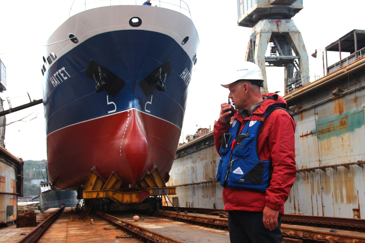 The first longline vessel (fishing vessel) under construction in the region was launched in Vladivostok - news, Russia, Shipbuilding, Дальний Восток, Vladivostok, launching, VKontakte (link), Longpost, Fishing