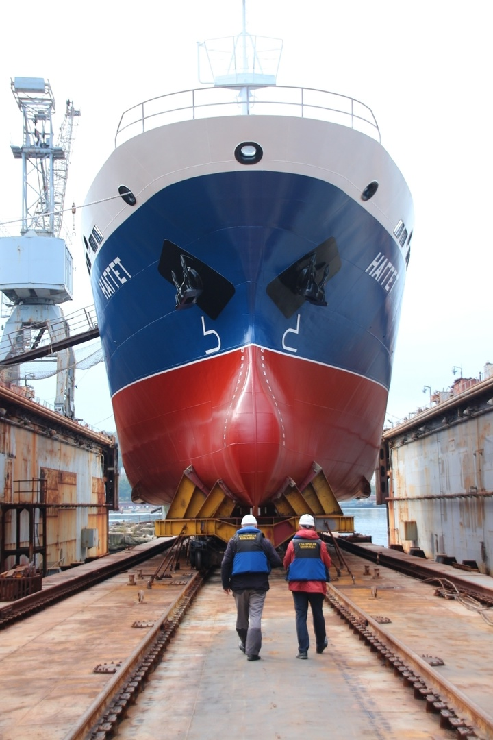 The first longline vessel (fishing vessel) under construction in the region was launched in Vladivostok - news, Russia, Shipbuilding, Дальний Восток, Vladivostok, launching, VKontakte (link), Longpost, Fishing