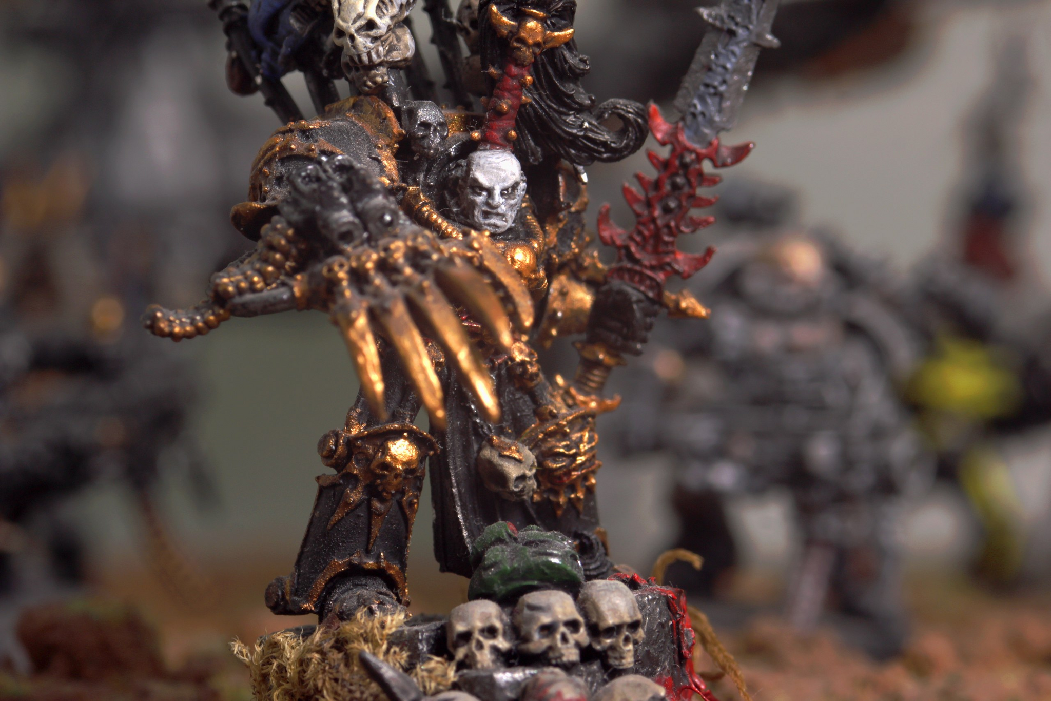 Warhammer 40k (Chaos Undivided) - Моё, Warhammer 40k, Warhammer, Chaos Terminator, Chaos Space marines, Wh miniatures, Орки, Длиннопост