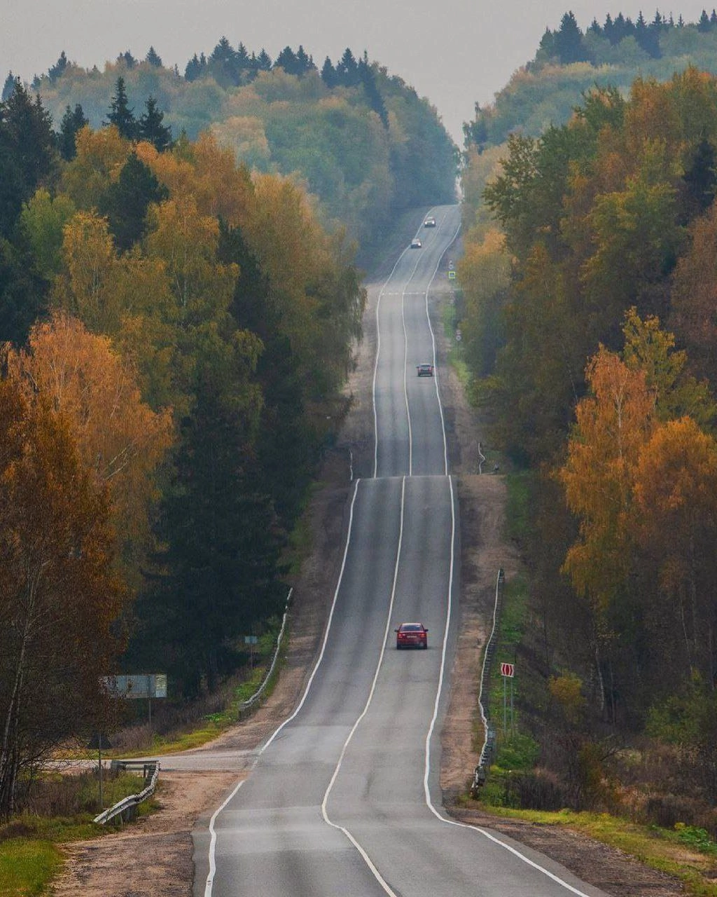 Autumn beauty in Sergiev Posad - Autumn, Track, The photo, Sergiev Posad, Moscow region