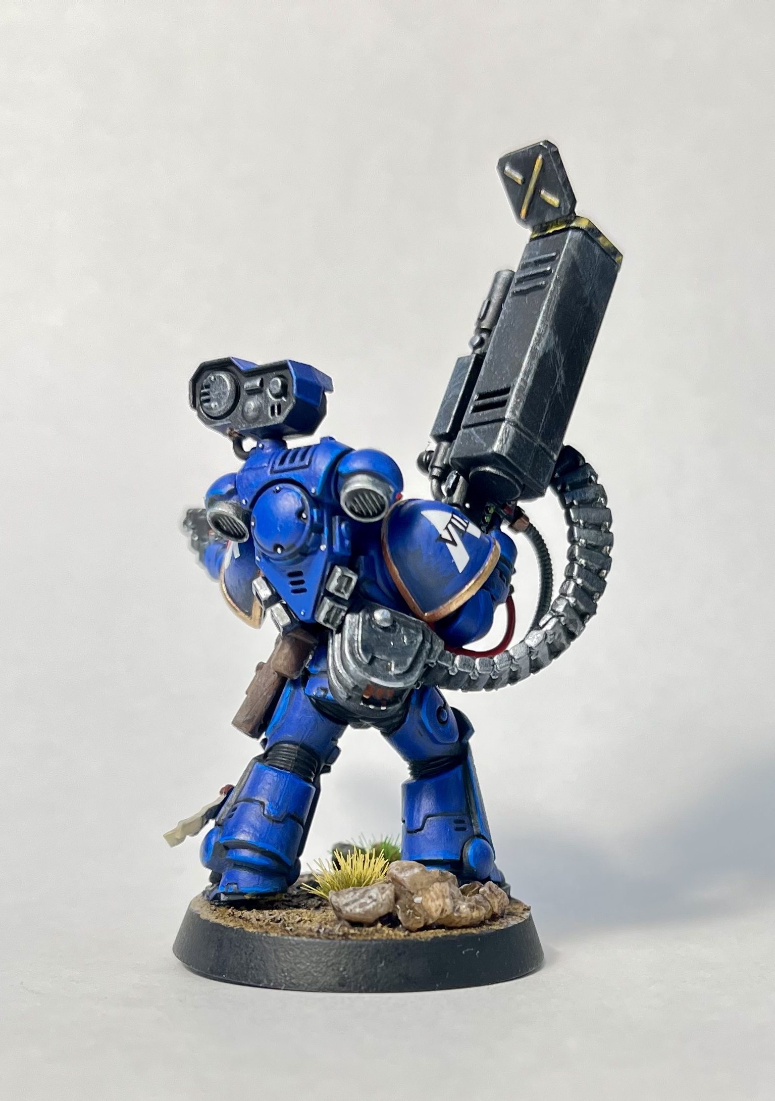 Let's continue painting - My, Warhammer 40k, Warhammer, Modeling, Space Marine, Miniature, Painting miniatures, Longpost