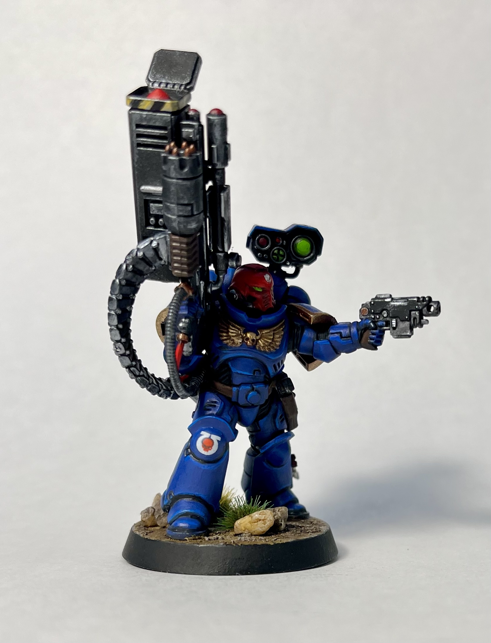 Let's continue painting - My, Warhammer 40k, Warhammer, Modeling, Space Marine, Miniature, Painting miniatures, Longpost