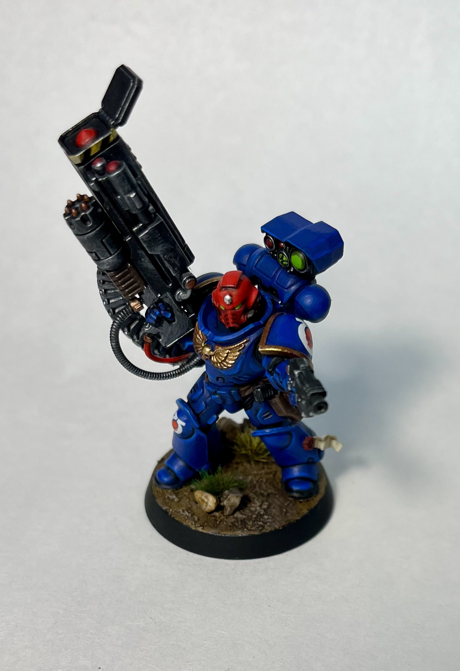 Let's continue painting - My, Warhammer 40k, Warhammer, Modeling, Space Marine, Miniature, Painting miniatures, Longpost