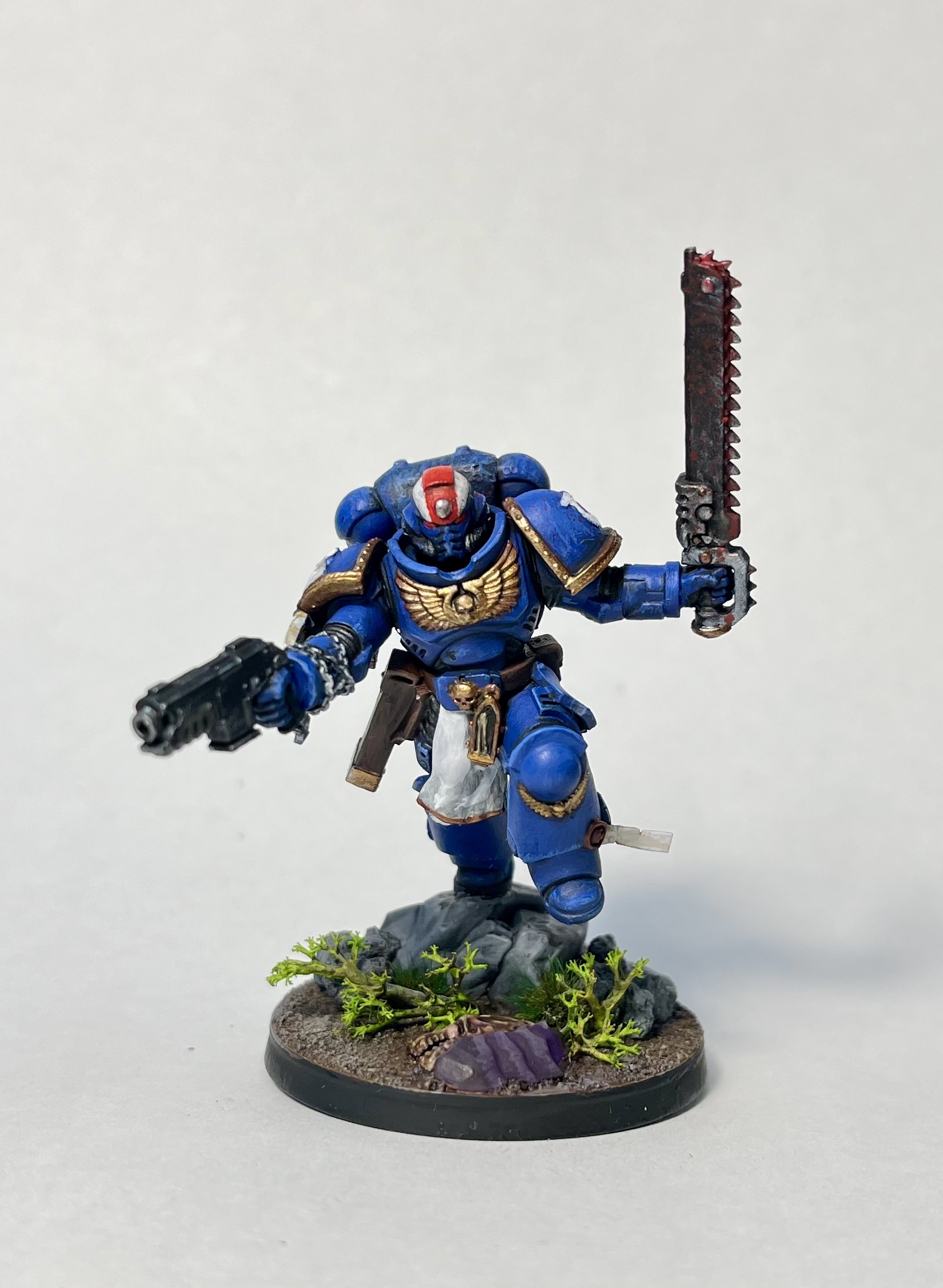 Let's continue painting - My, Warhammer 40k, Warhammer, Modeling, Space Marine, Miniature, Painting miniatures, Longpost