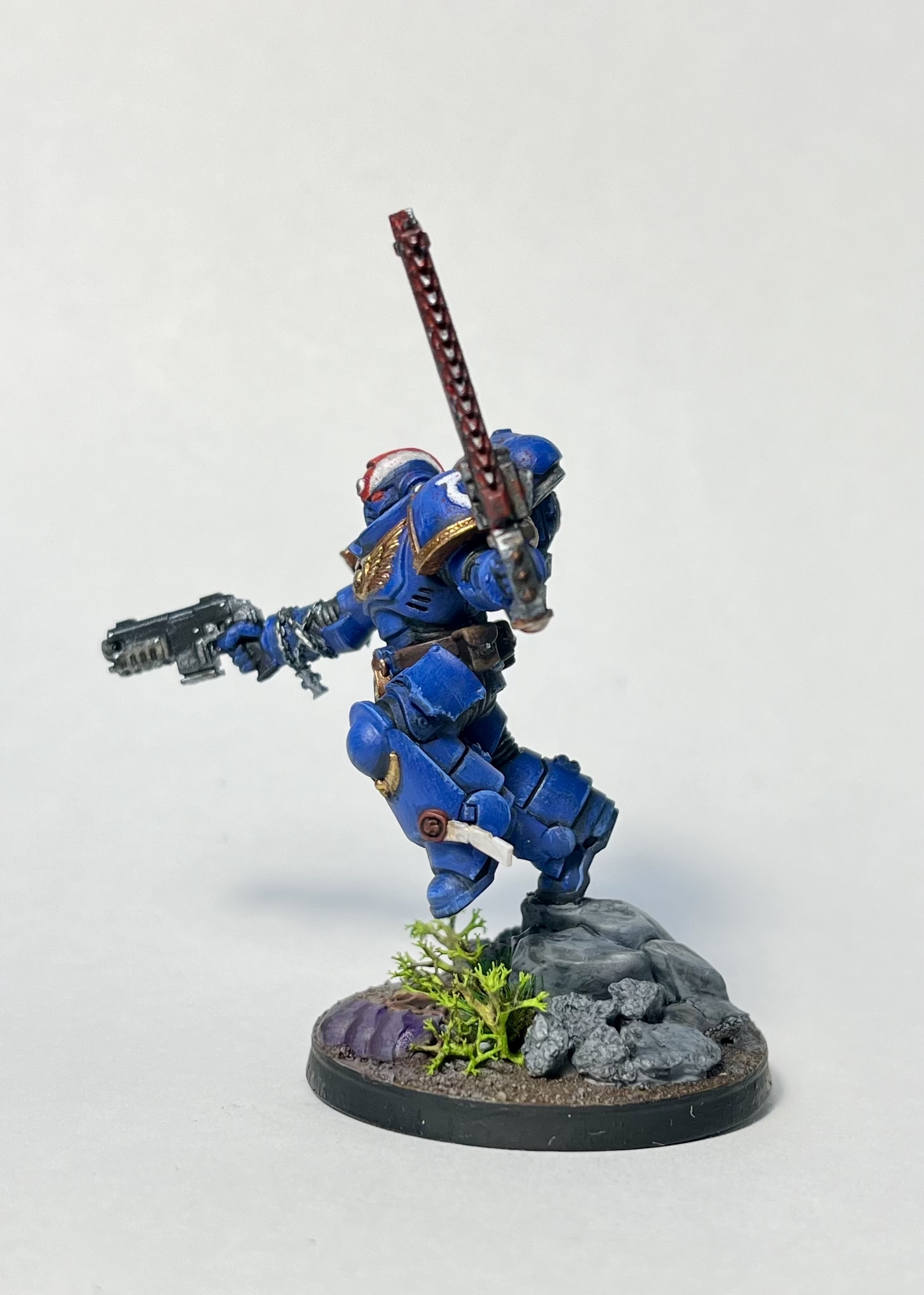 Let's continue painting - My, Warhammer 40k, Warhammer, Modeling, Space Marine, Miniature, Painting miniatures, Longpost