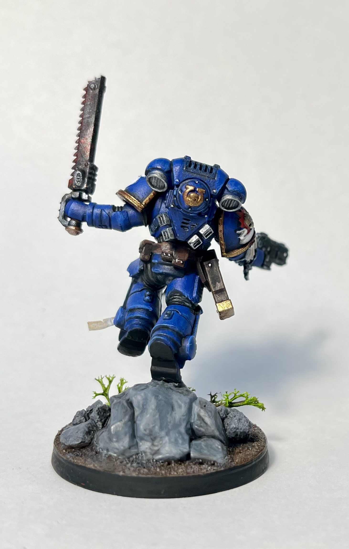 Let's continue painting - My, Warhammer 40k, Warhammer, Modeling, Space Marine, Miniature, Painting miniatures, Longpost