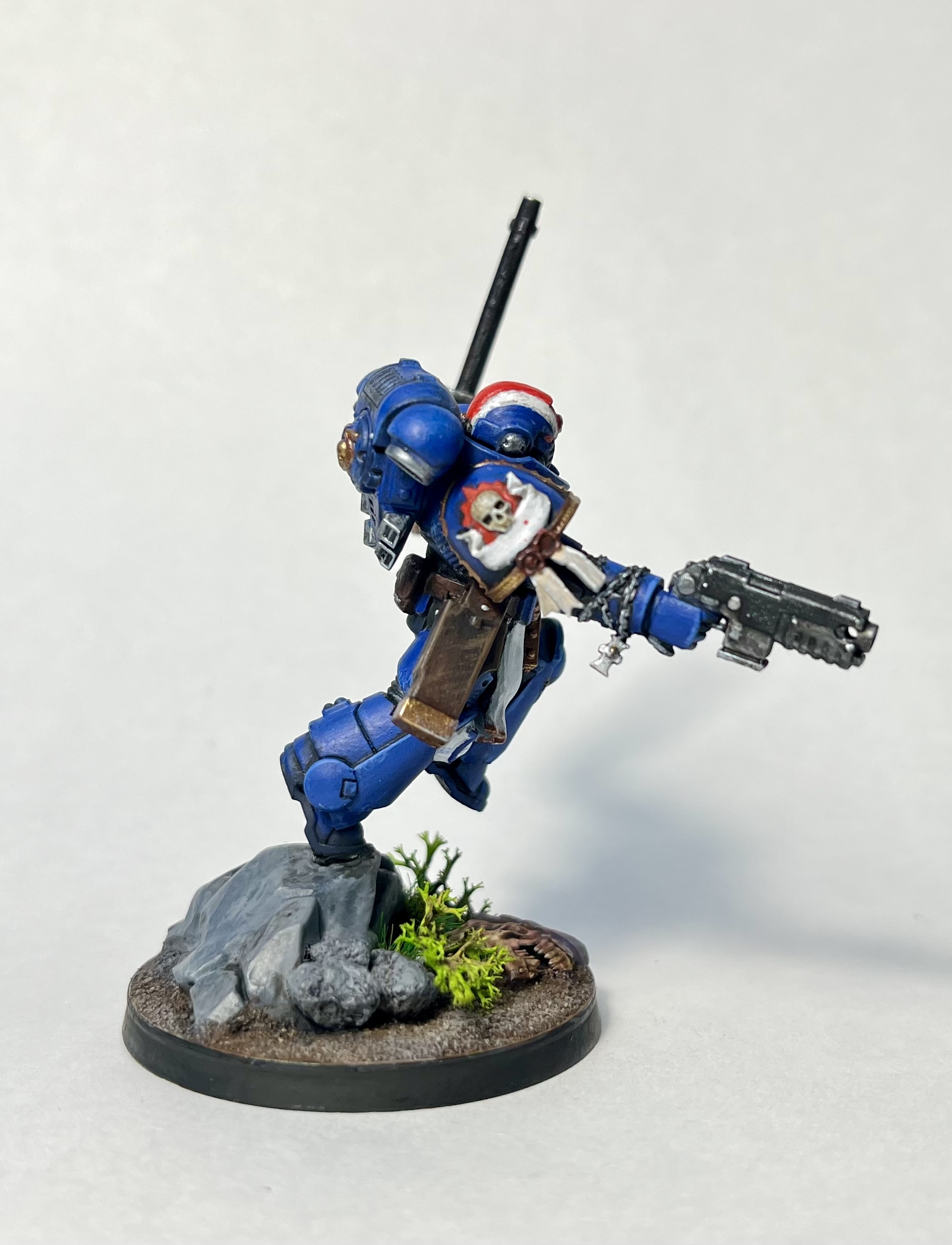 Let's continue painting - My, Warhammer 40k, Warhammer, Modeling, Space Marine, Miniature, Painting miniatures, Longpost