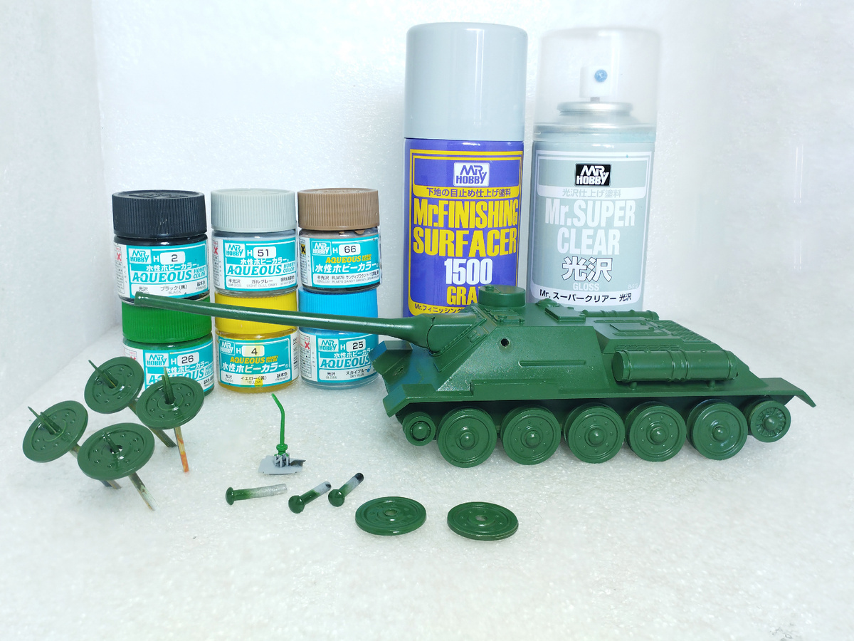 How to Restore a Soviet Model of the SU-100 Self-Propelled Gun Using 3D Printing and Restoration Elements - My, Collecting, Modeling, Scale model, Collection, Painting, the USSR, Made in USSR, Arsenal, Su-100, 1:43, Recovery, Restoration, Serzhik Modelist, 3D modeling, 3D печать, Anycubic, Anycubic Photon, Longpost