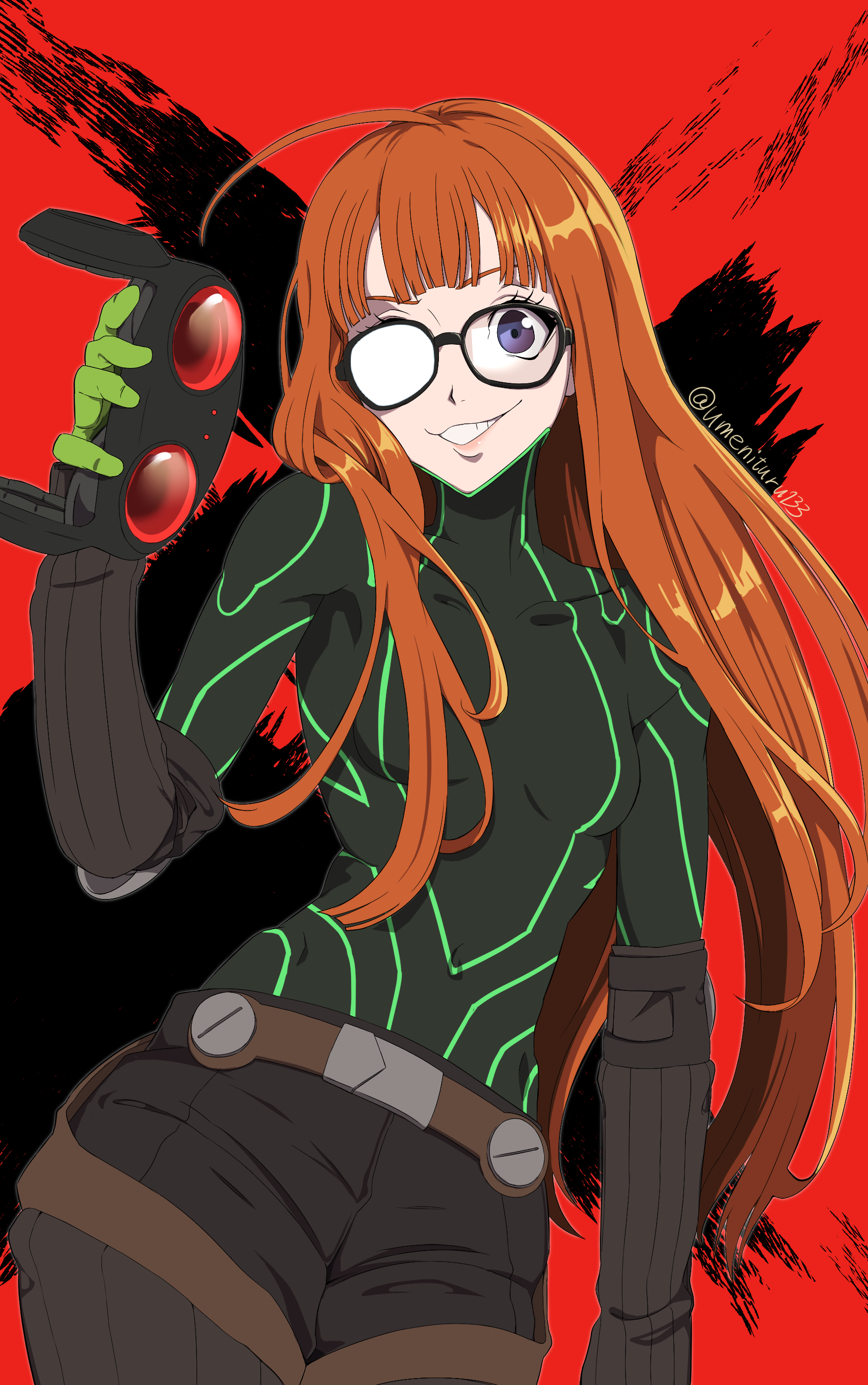 Futaba - Art, Anime, Anime art, Persona, Persona 5, Sakura futaba, Games, Game art, Glasses, Longpost