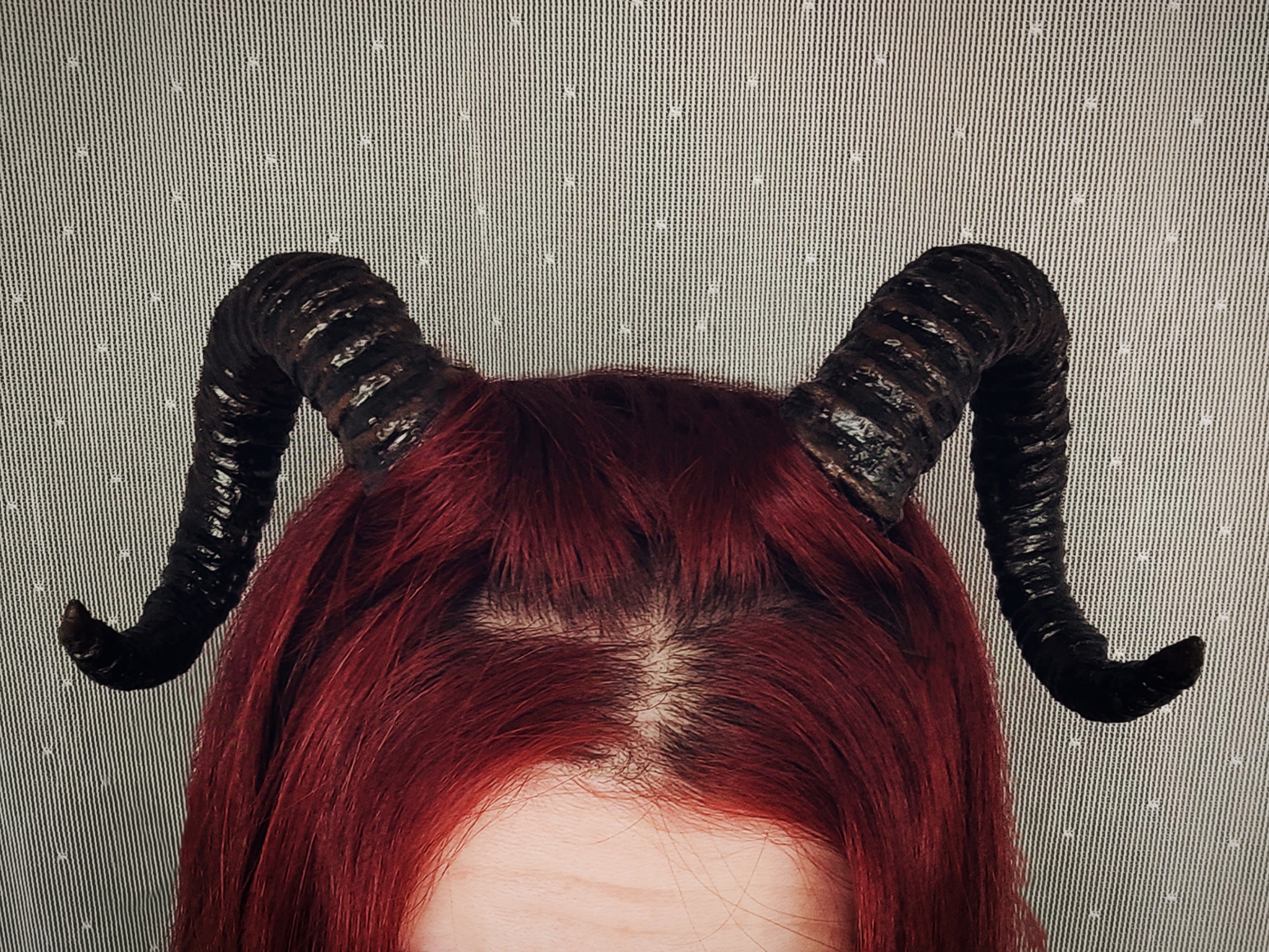 DIY Halloween Antlers - My, Needlework with process, Horns, Girl with Horns, With your own hands, Friday tag is mine, Crafts, Fantasy, From improvised means, Halloween, Longpost, Halloween costume