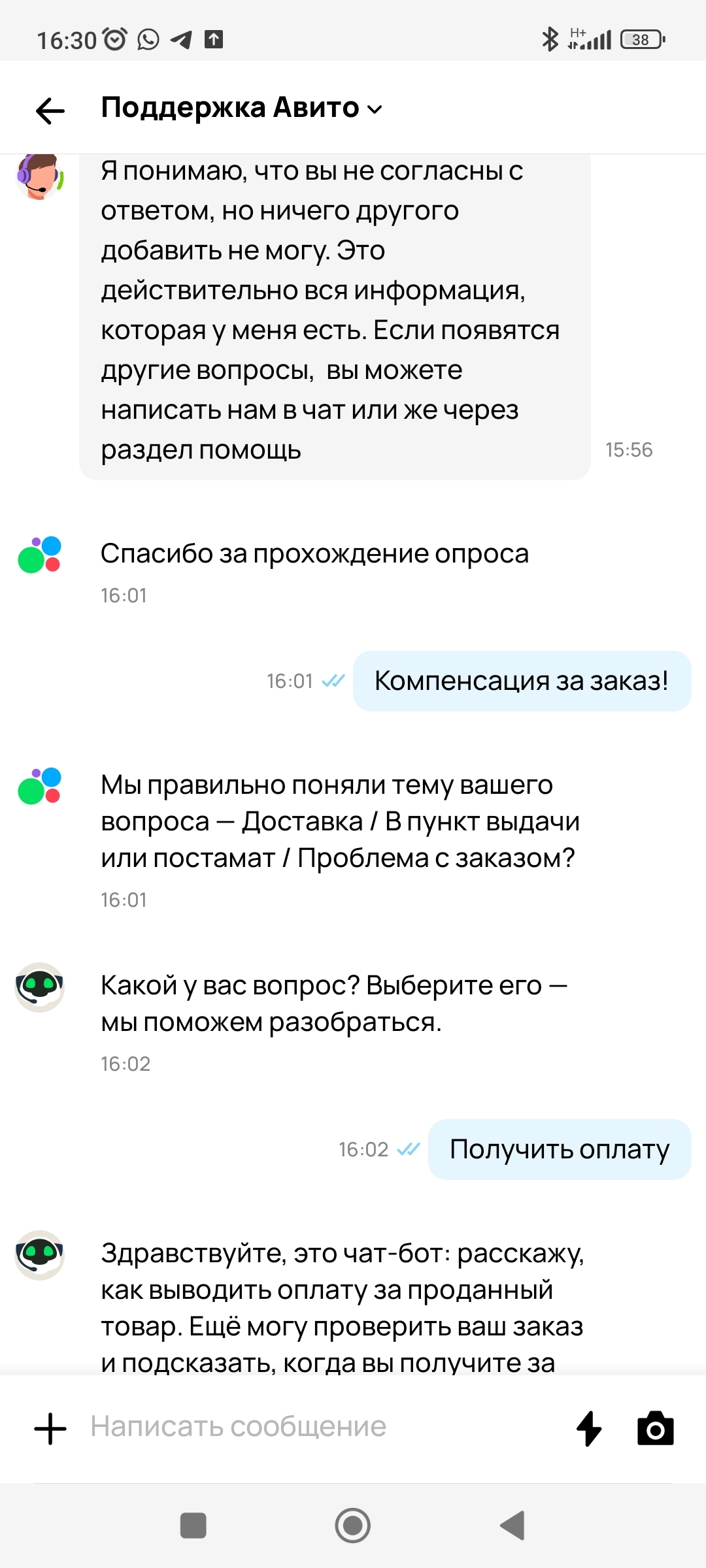 Авито отправило товар на утилизацию. Возвращать не хотят, компенсировать не хотят. Брендовый пуховик -8000 к - Авито, Недобросовестность, Длиннопост