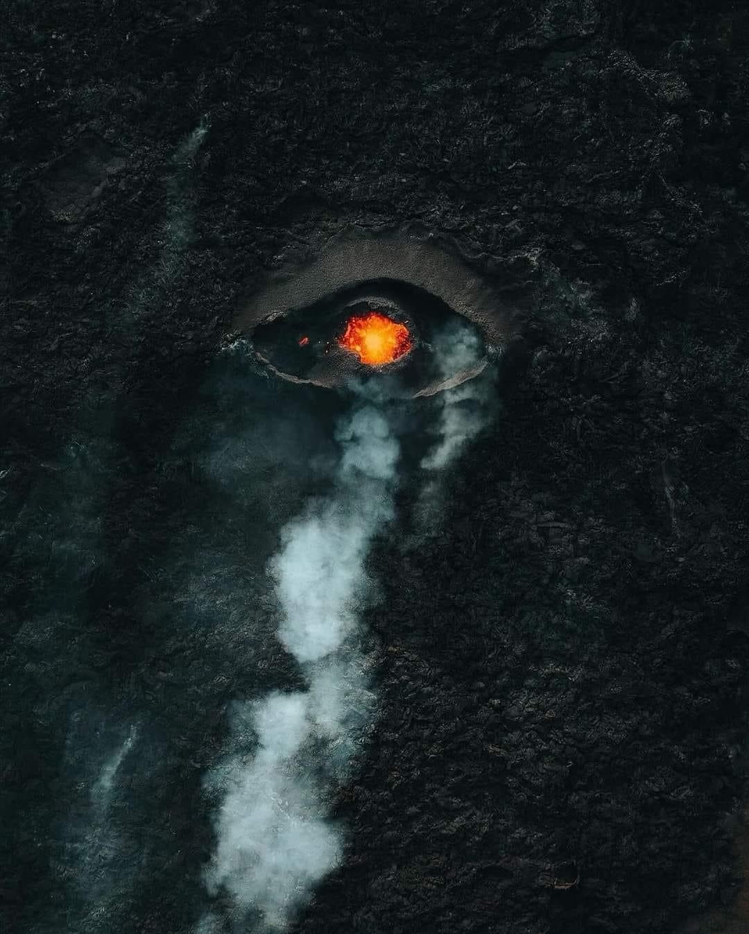 Dragon's Eye, Iceland - Volcano, The photo