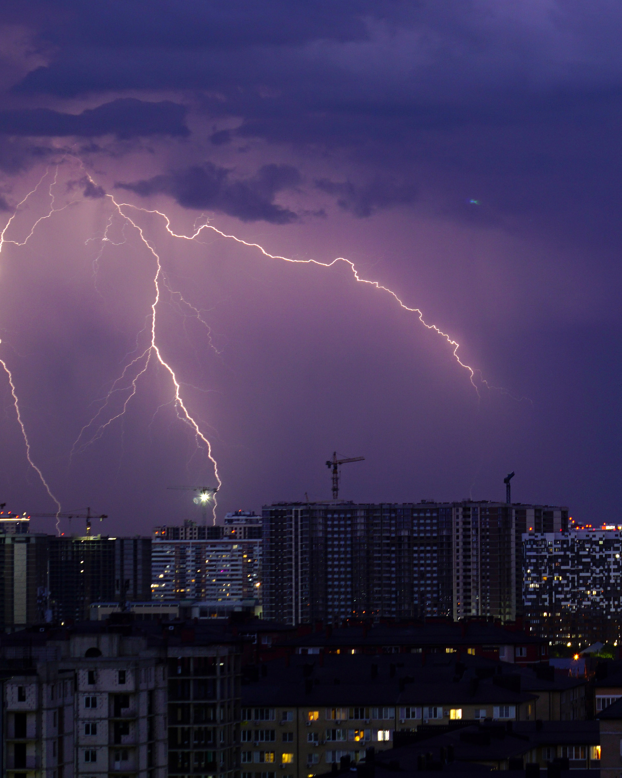 Закатно грозно рассветное - Моё, Рассветы и закаты, Закат, Рассвет, Битва рассветов, Фотография, Гроза, Молния, Полнолуние, Длиннопост