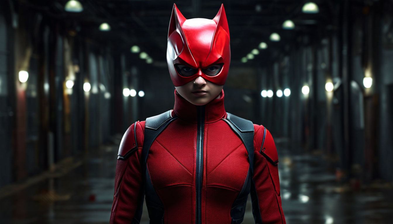 Maisie Williams in a Daredevil costume - My, Marvel, Maisie Williams, Daredevil, Masterpiece (Yandex)