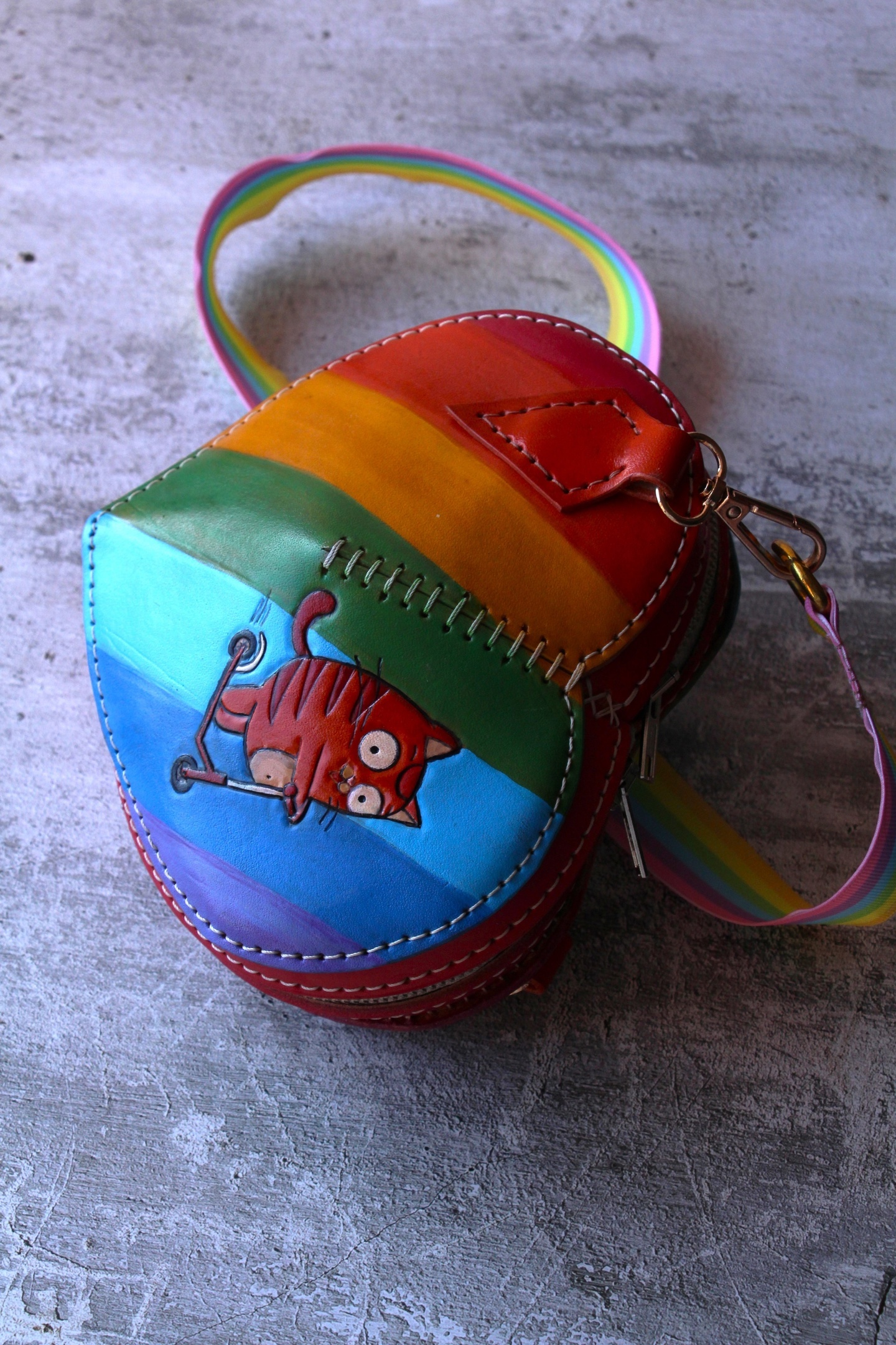 Children are the most interesting customers) - My, Needlework with process, Sewing, Master, Friday tag is mine, Сумка, Embossing on leather, Milota, Children, Parents and children, Longpost