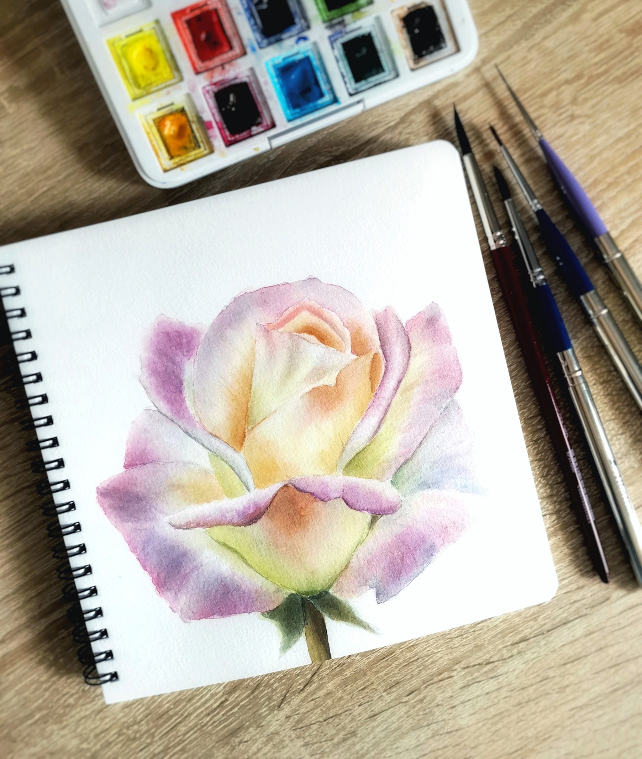 Early - My, Flowers, Watercolor, Artist, Hobby, Illustrations, Longpost