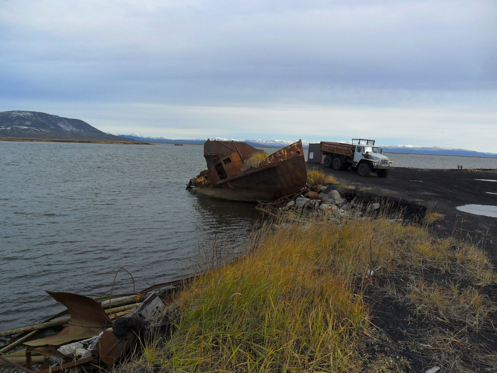 Remains of the Soviet era. Pakhachka – a spawning river - Kamchatka, Negative, River, Vessel, Ecology, Longpost