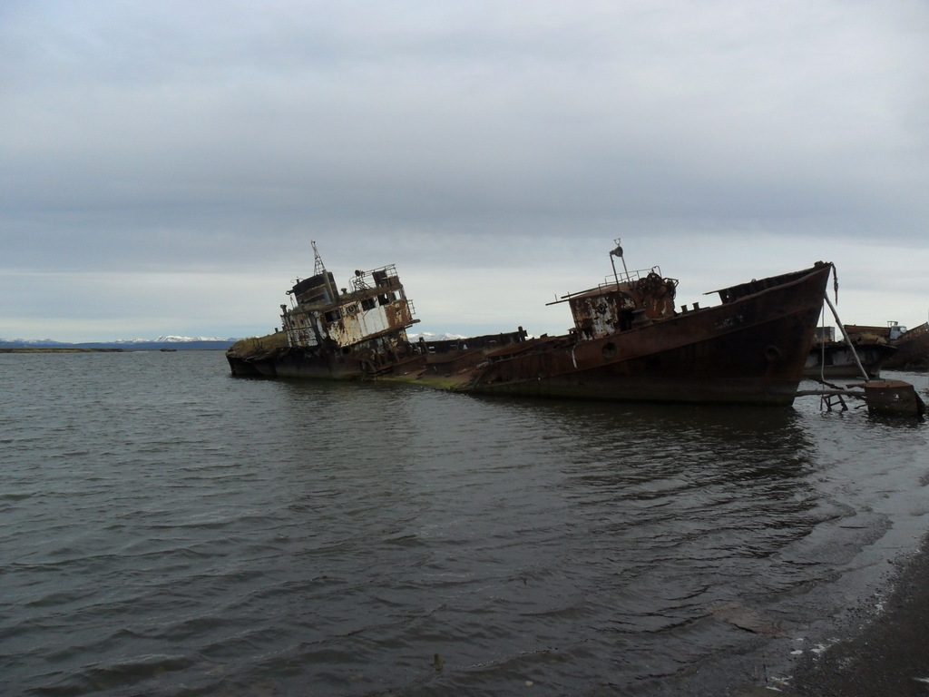 Remains of the Soviet era. Pakhachka – a spawning river - Kamchatka, Negative, River, Vessel, Ecology, Longpost