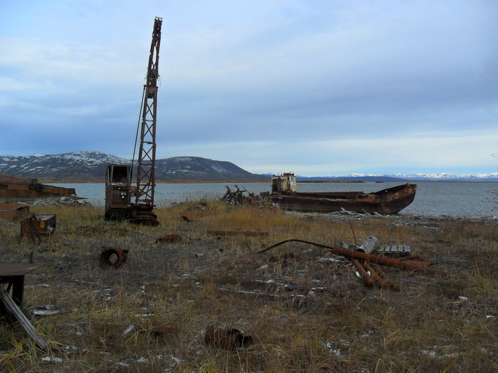 Remains of the Soviet era. Pakhachka – a spawning river - Kamchatka, Negative, River, Vessel, Ecology, Longpost