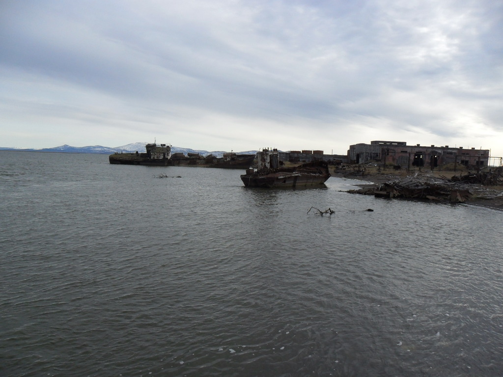 Remains of the Soviet era. Pakhachka – a spawning river - Kamchatka, Negative, River, Vessel, Ecology, Longpost