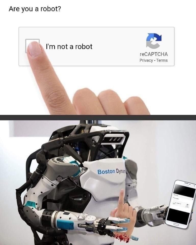 Rise of the Machines - Humor, Memes, Rise of the Machines, Captcha, Robot, Picture with text