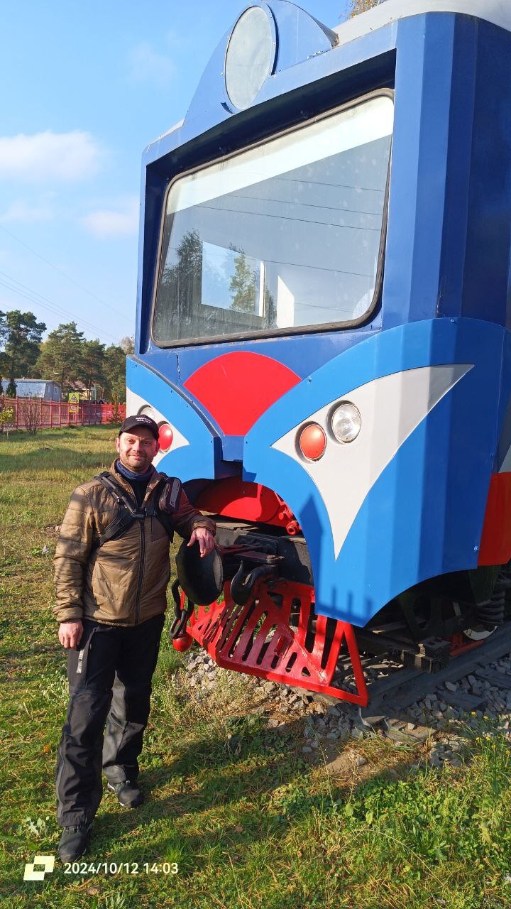 Three steps from home - Yegoryevskoye Highway - My, Moto, Three steps from home, Gzhel, Railway, Honda F6B, Longpost