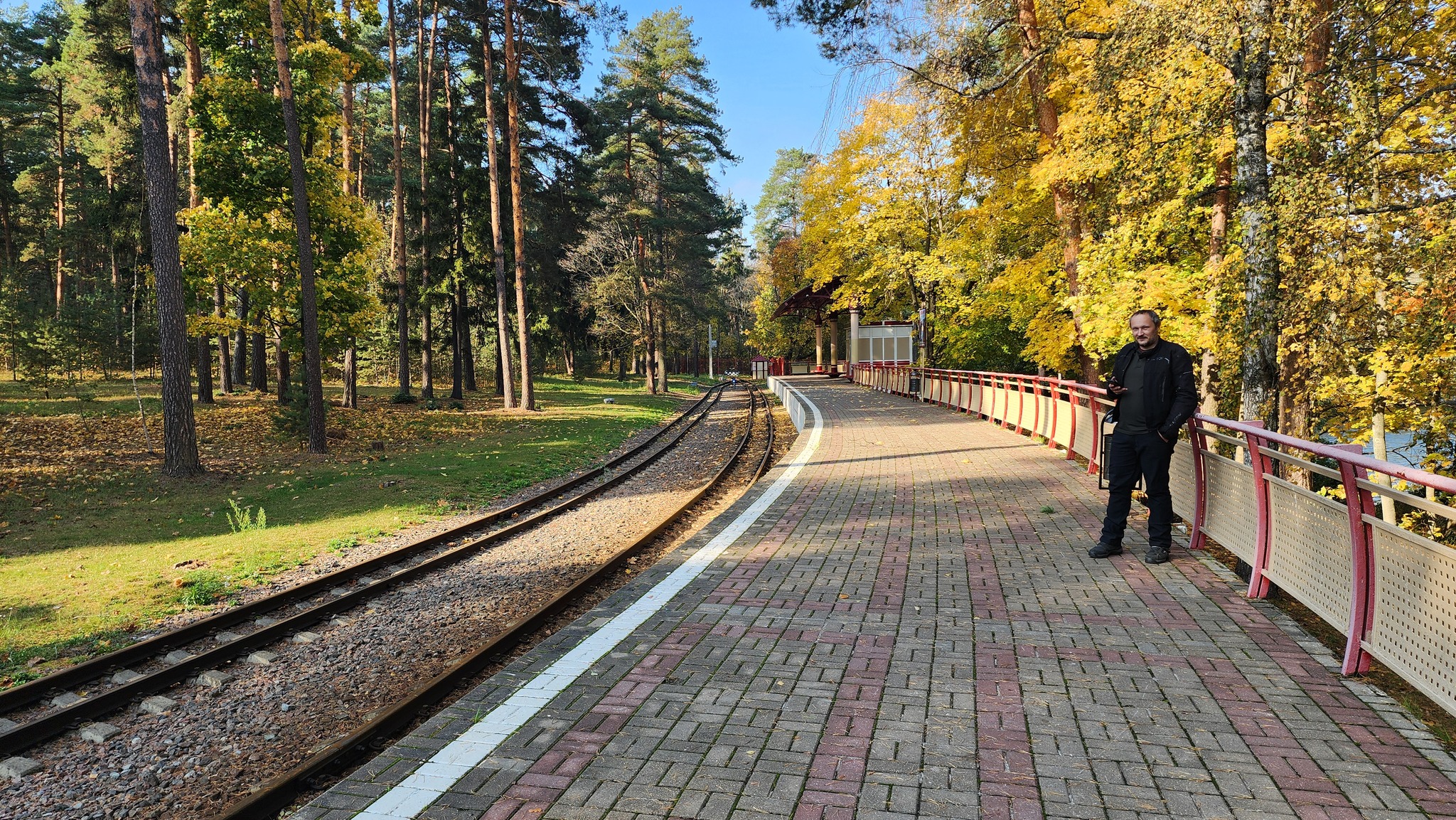 Three steps from home - Yegoryevskoye Highway - My, Moto, Three steps from home, Gzhel, Railway, Honda F6B, Longpost