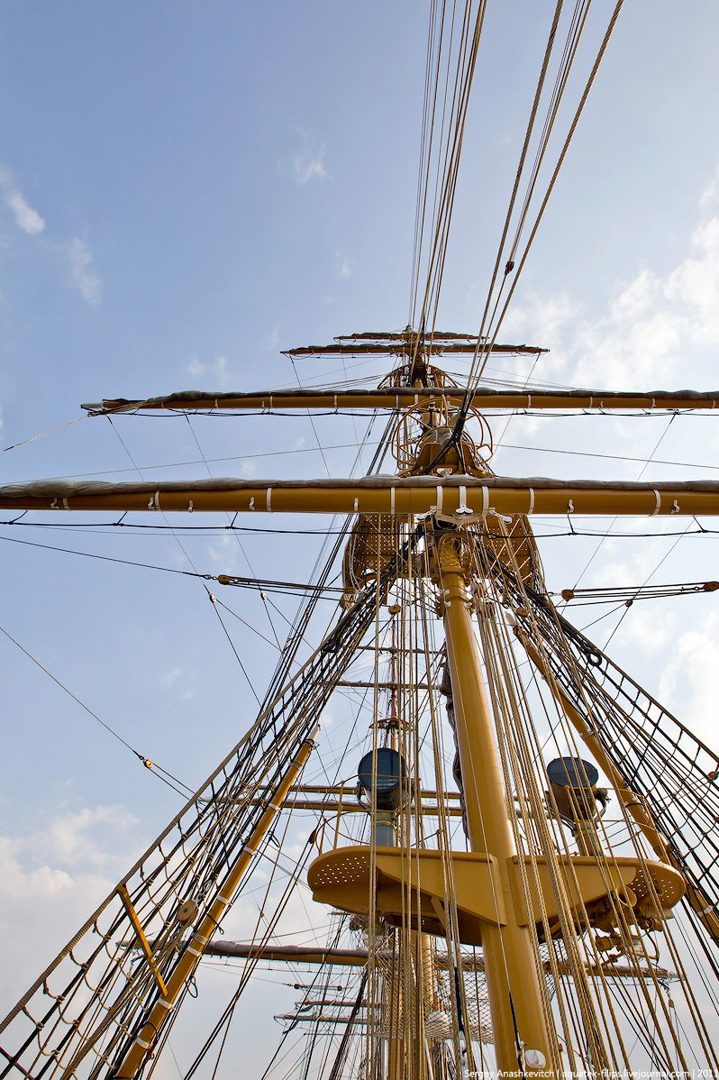 How many helmsmen does it take to turn an old sailboat? How about 8 at a time? - My, Sea, History (science), Sailboat, Sail, Yachting, Yacht, Vacation, Relaxation, Amerigo Vespucci, Baikal, Video, Vertical video, Longpost, The photo