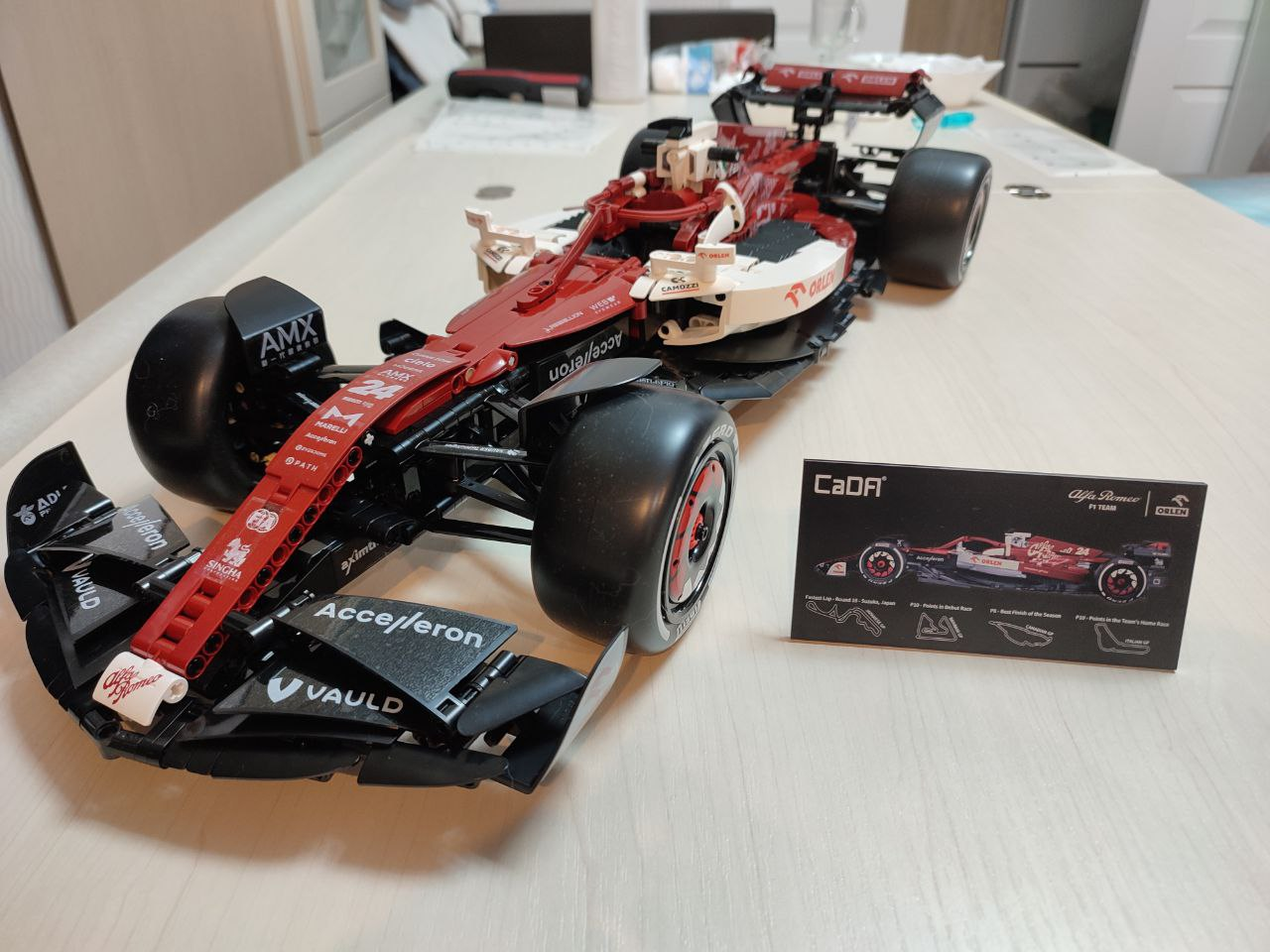 CaDA Alfa Romeo F1 - My, Lego technic, Chinese constructor, Analogue, Lego, Art object, Hobby, Creation, Design, Interior Design, Longpost