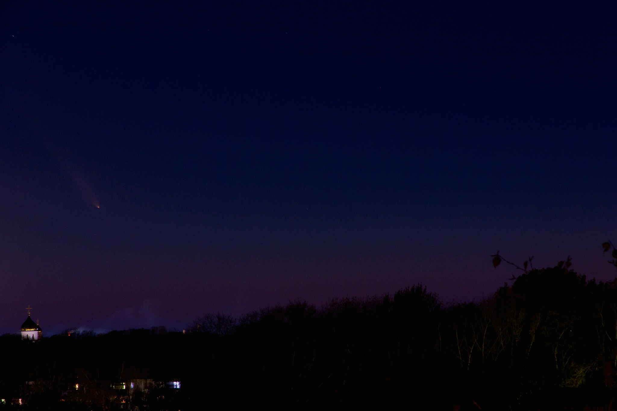 Comet C/2023 A3 in the sky over Ulyanovsk - My, Ulyanovsk, The photo, Comet, Night, Sky