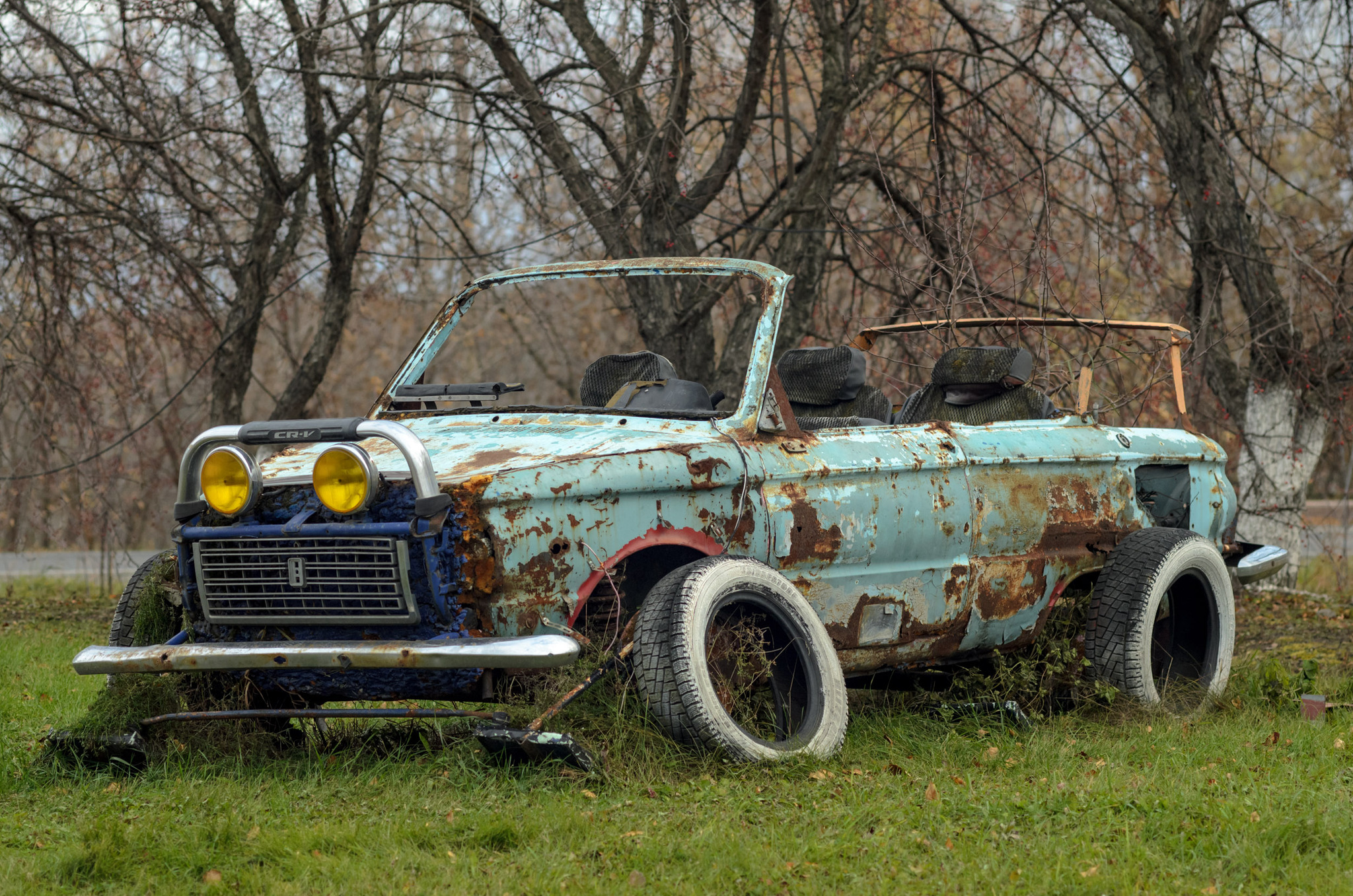 Unusual art object - My, The photo, Kemerovo, Auto, Flower bed, What are you