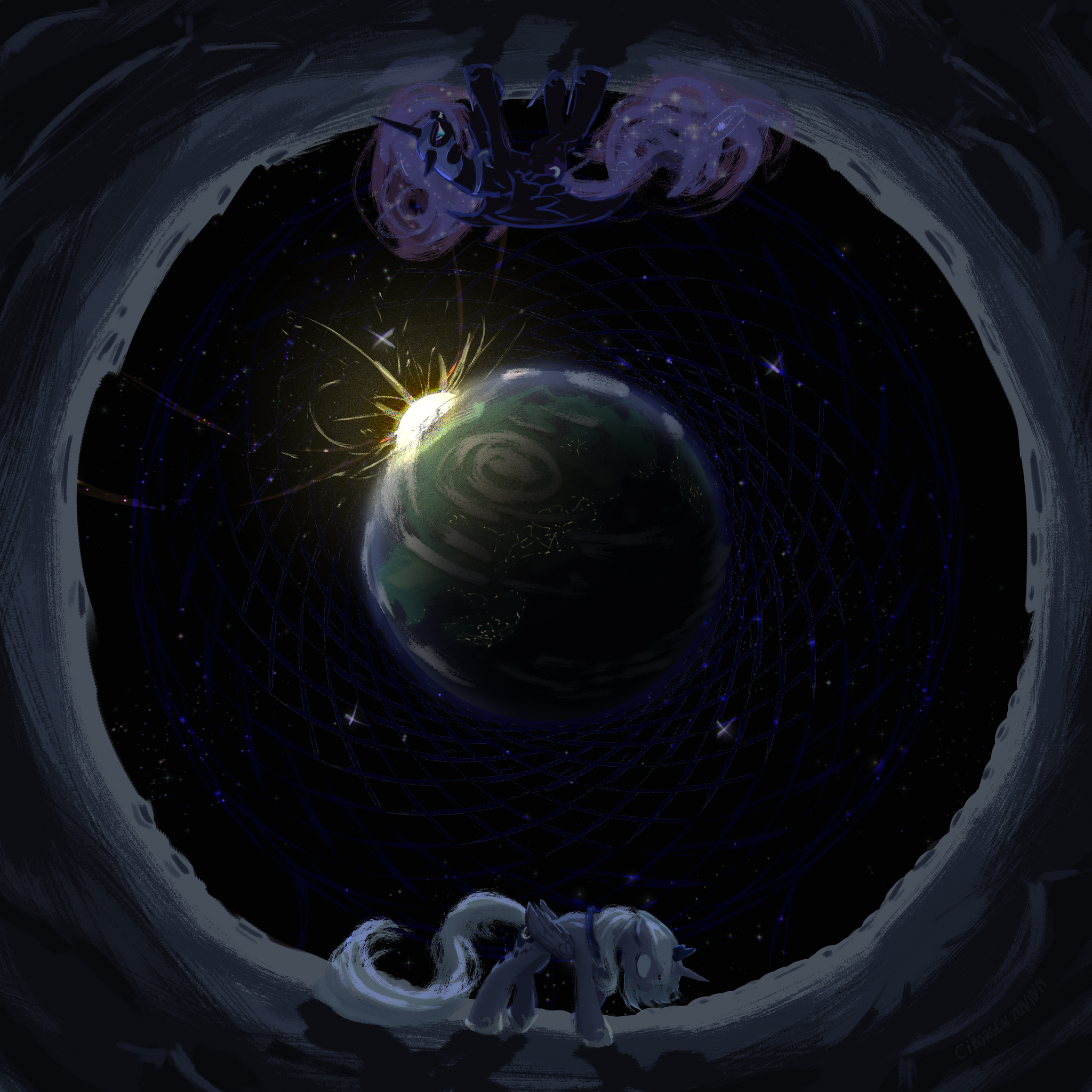 Walking in circles - My little pony, Princess luna, Nightmare moon