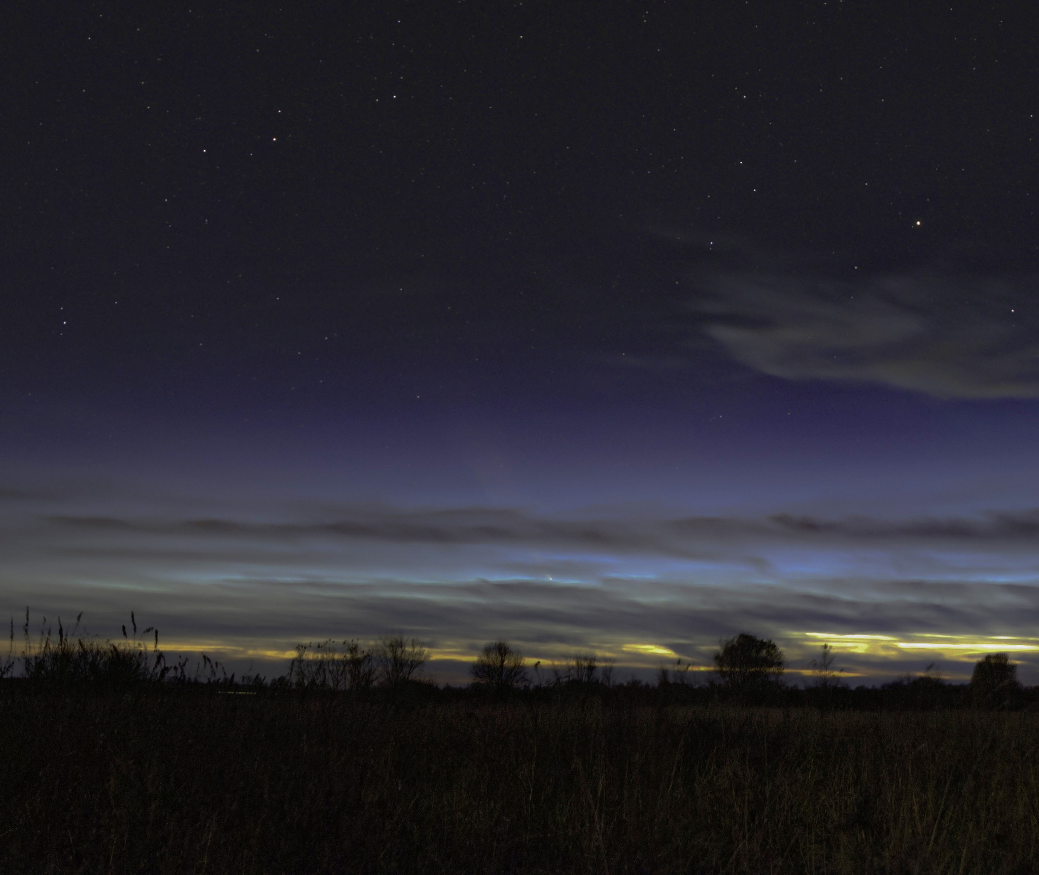 Comet at sunset - My, Astrophoto, Stars, Starry sky, Sunset, Comet