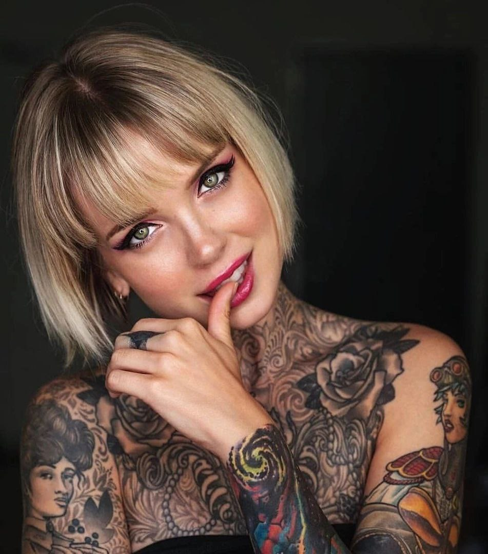 Teddy Bear - beauty, The photo, Girls, Girl with tattoo