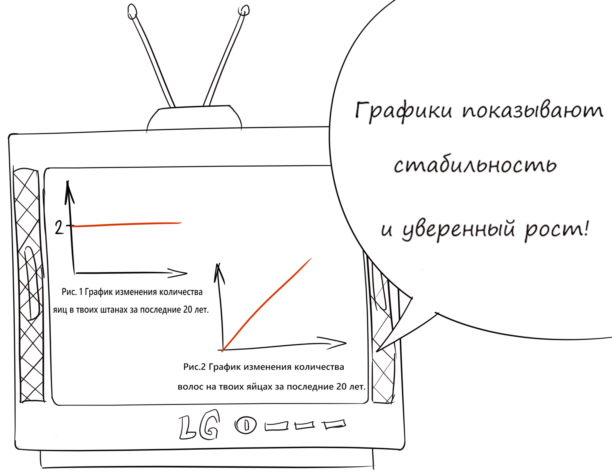 Отсталый парень из дурдома продолжает рисовать уморительные картинки про свою отсталую жизнь - Моё, Юмор, Стеб, Ирония, Стабильность, Длиннопост