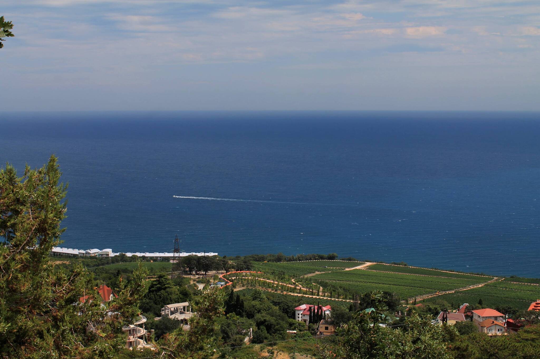 From the observation deck - My, Nature, Crimea, The photo, Sea, Black Sea