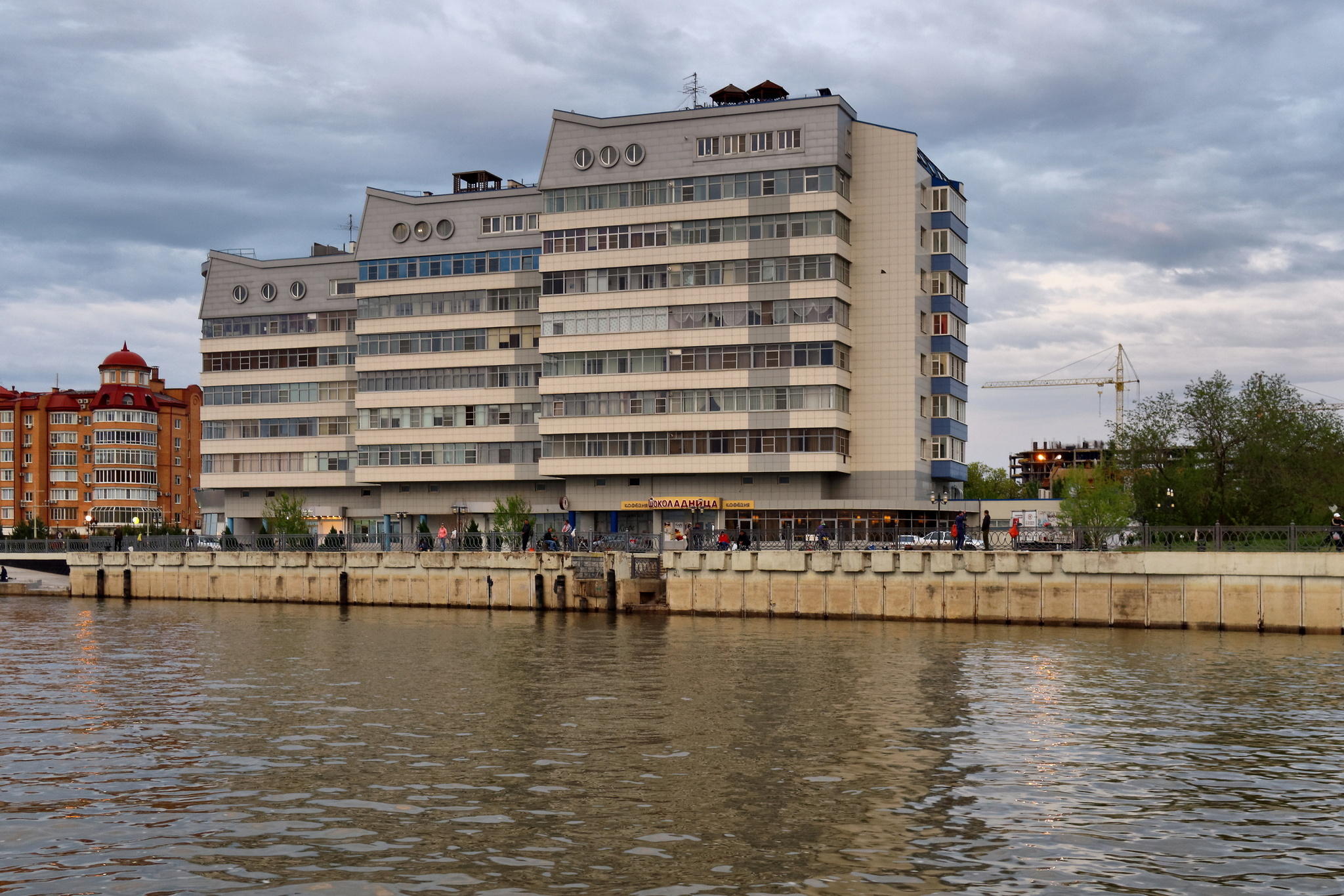 Вид на Астрахань с Волги - Моё, Фотография, Май, Астрахань, Река Волга, Длиннопост