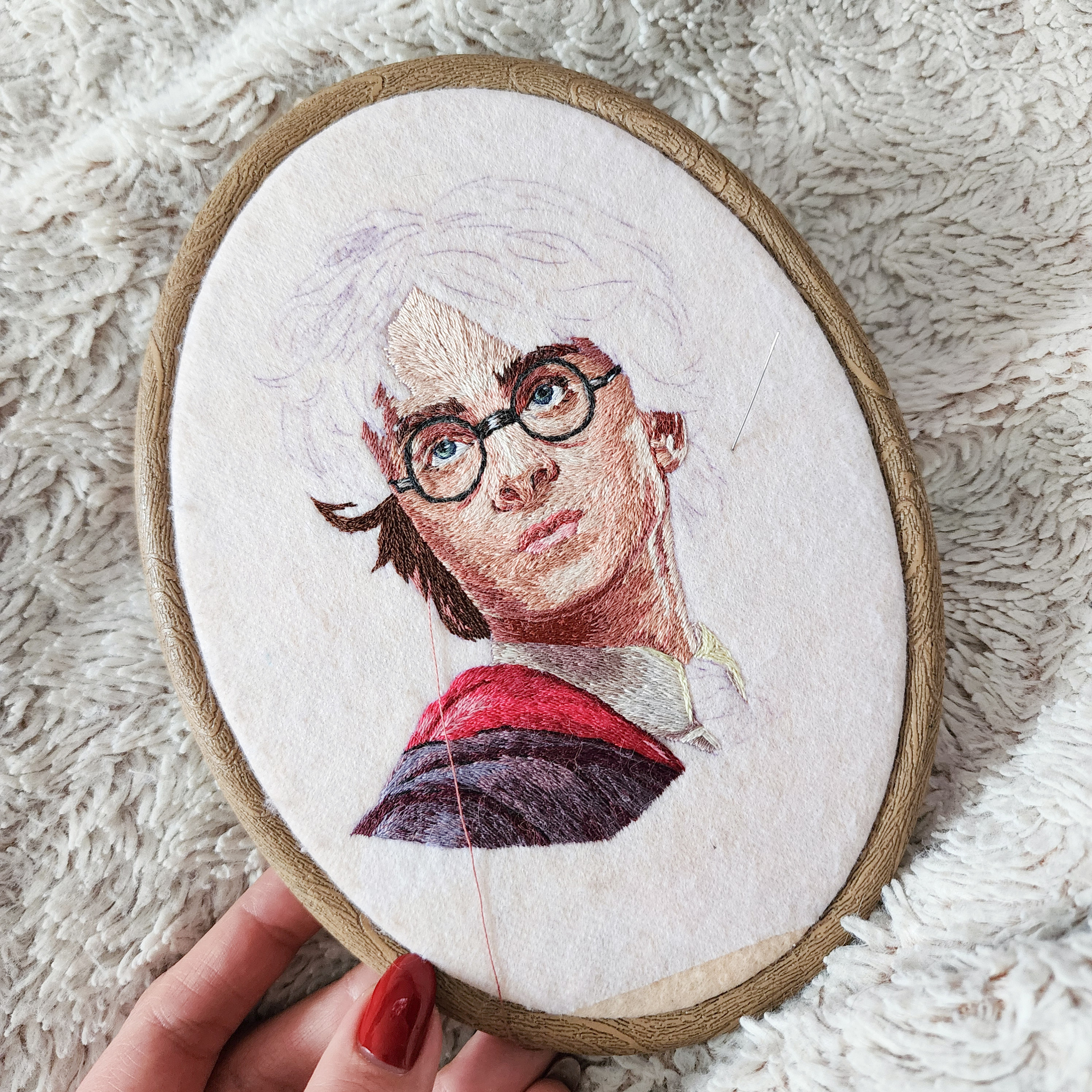 Hand embroidery | Harry Potter - My, Embroidery, Handmade, Satin stitch embroidery, Harry Potter, Harry Potter and the Goblet of Fire, Hogwarts, Magic outside of Hogwarts, Needlework, Creation, Creative people, Folk art