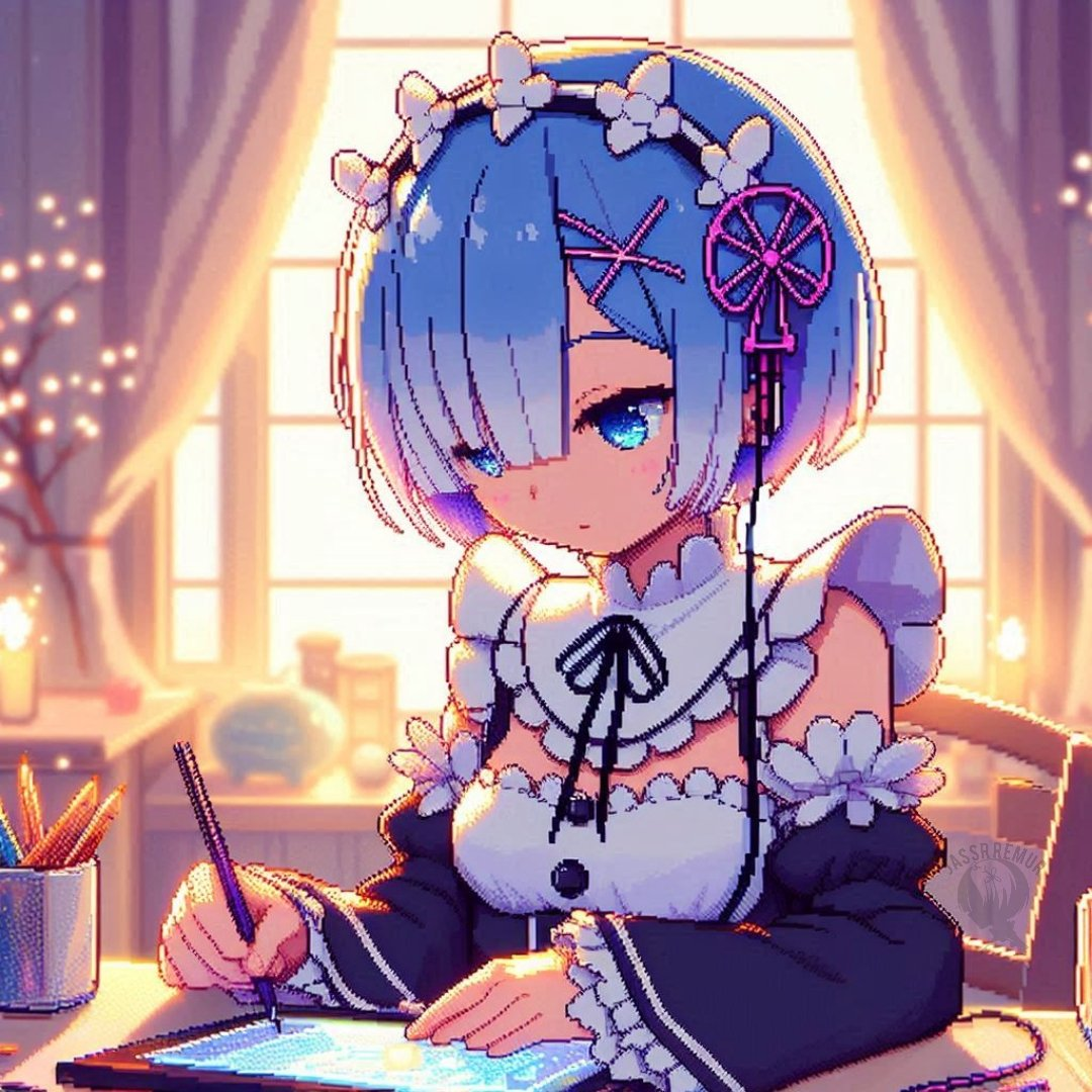 Rem - Anime art, Anime, Re: Zero Kara, Rem (Re: Zero Kara), Housemaid