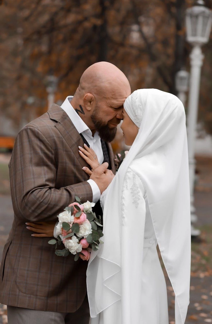 MMA fighter Jeff Monson, who converted to Islam, got married! - Islam, Jeff Monson, The photo, Wedding, Family, Athletes, Muslims, VKontakte (link), Longpost