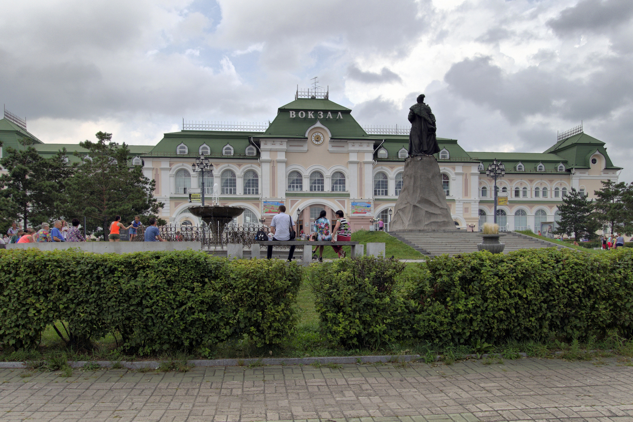 Khabarovsk. Railway station - My, The photo, July, Khabarovsk, Railway station