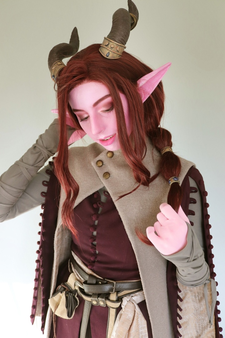 Cosplay of a character, a tiefling monk for the Dungeons and Dragons system - beauty, Fantasy, Cosplay, Costume, Cosplayers, Tifling, Dungeons & dragons, Cloth, Longpost